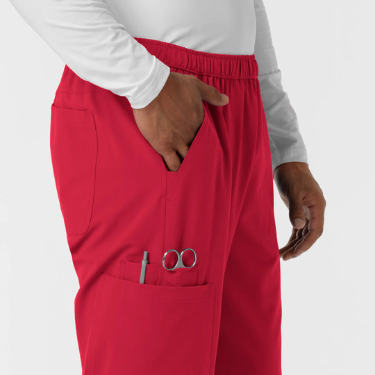 Wink Scrubs Men's Straight Leg Cargo Scrub Pant Red | scrub-supply.com