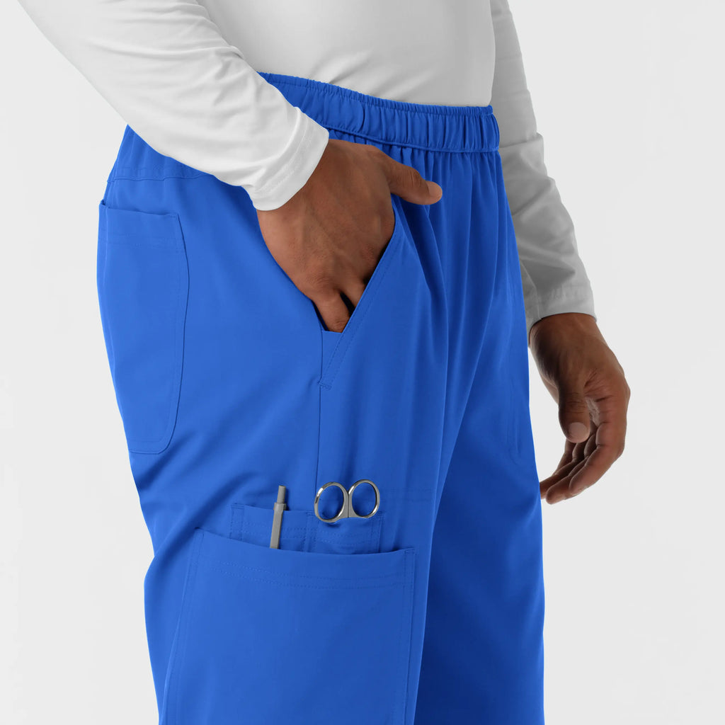 Wink Scrubs Men's Straight Leg Cargo Scrub Pant Royal Blue | scrub-supply.com