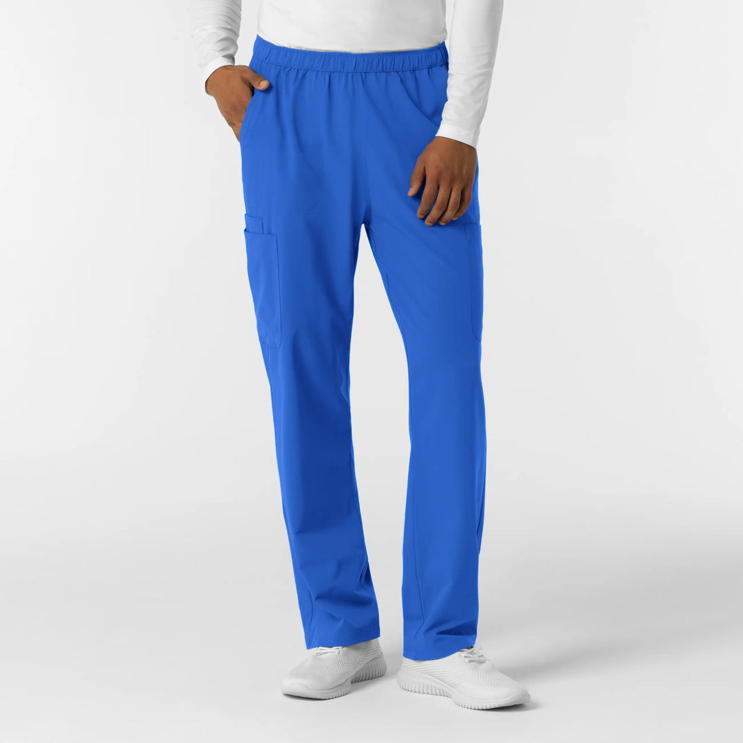 Wink Scrubs Men's Straight Leg Cargo Scrub Pant Royal Blue | scrub-supply.com