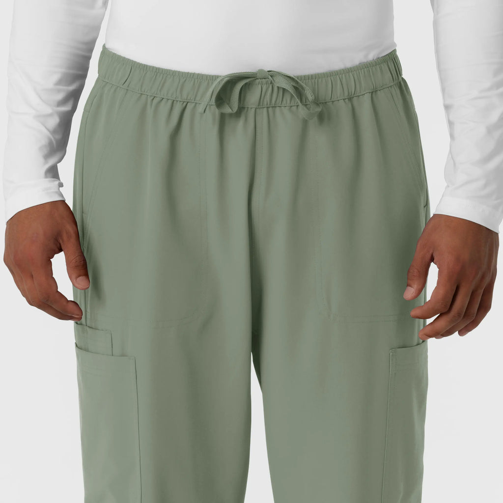Wink Scrubs Men's Straight Leg Cargo Scrub Pant Sage | scrub-supply.com