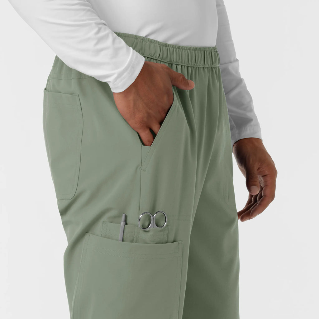 Wink Scrubs Men's Straight Leg Cargo Scrub Pant Sage | scrub-supply.com