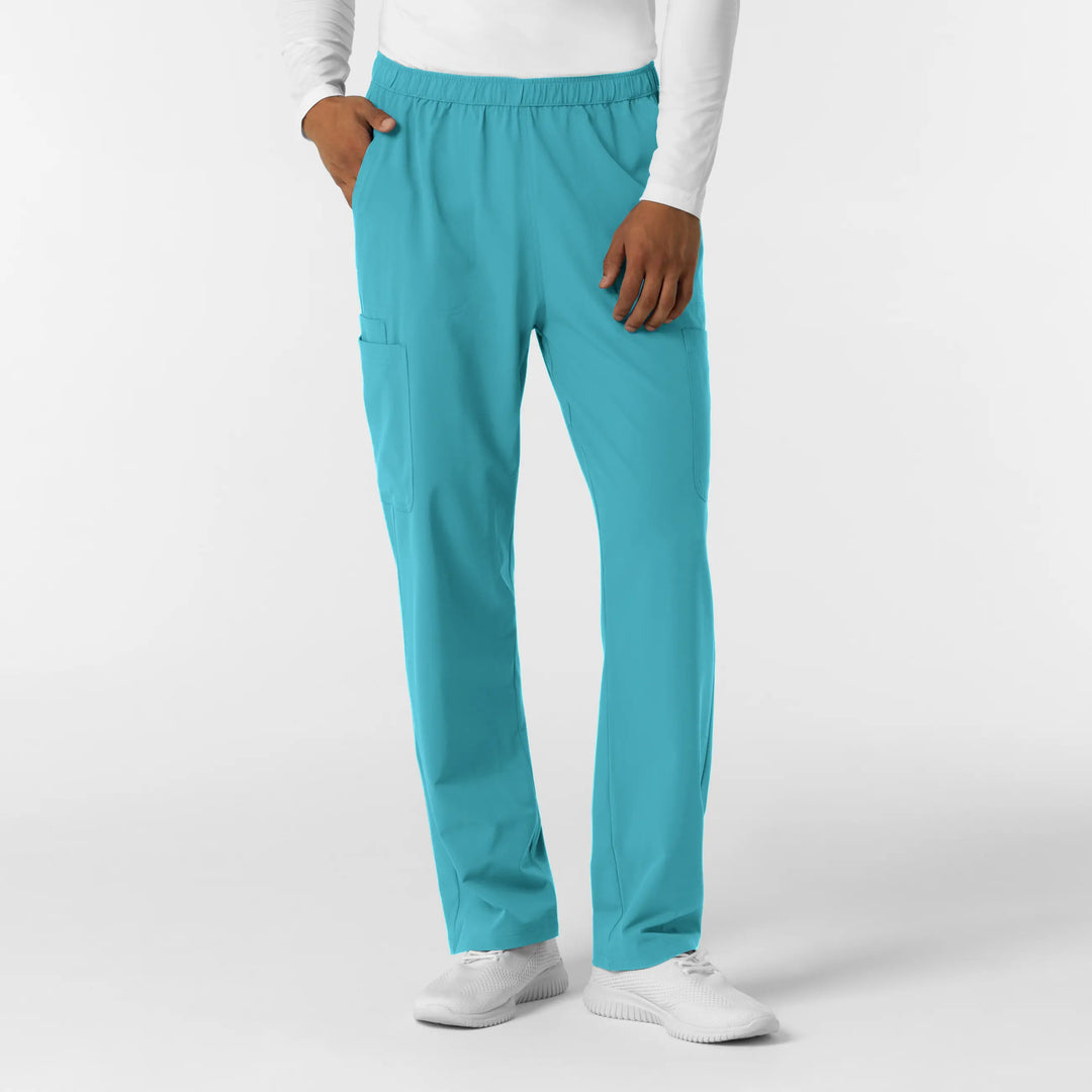 Wink Scrubs Men's Straight Leg Cargo Scrub Pant Teal | scrub-supply.com