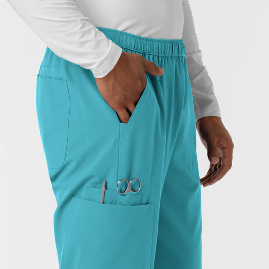 Wink Scrubs Men's Straight Leg Cargo Scrub Pant Teal | scrub-supply.com