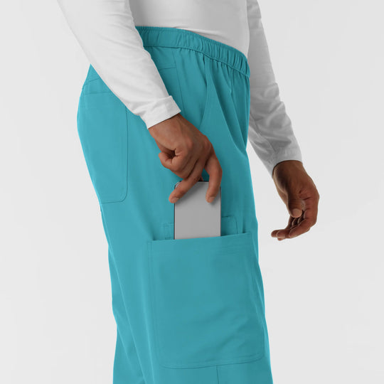 Wink Scrubs Men's Straight Leg Cargo Scrub Pant Teal | scrub-supply.com