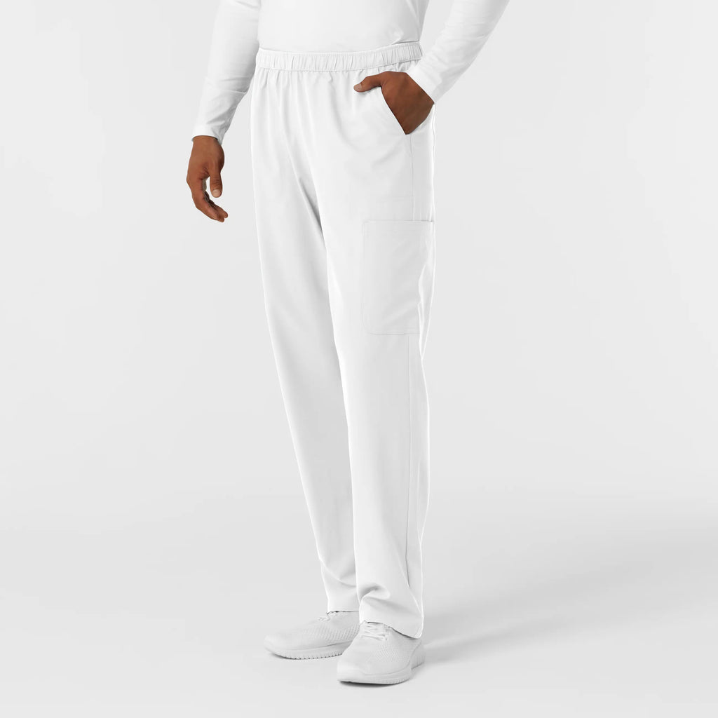 Wink Scrubs Men's Straight Leg Cargo Scrub Pant White | scrub-supply.com
