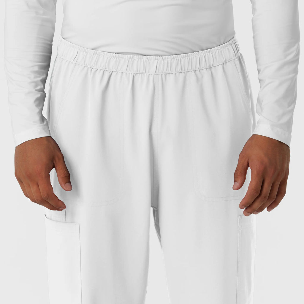 Wink Scrubs Men's Straight Leg Cargo Scrub Pant White | scrub-supply.com