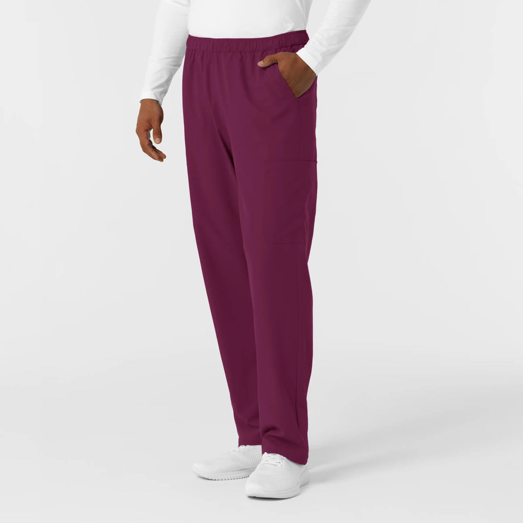 Wink Scrubs Men's Straight Leg Cargo Scrub Pant Wine | scrub-supply.com
