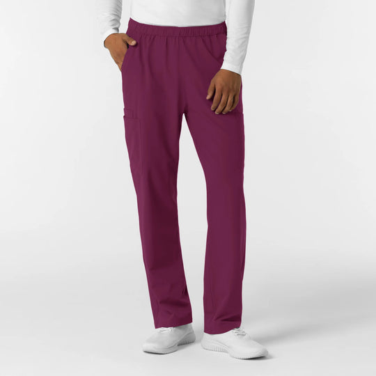 Wink Scrubs Men's Straight Leg Cargo Scrub Pant Wine | scrub-supply.com