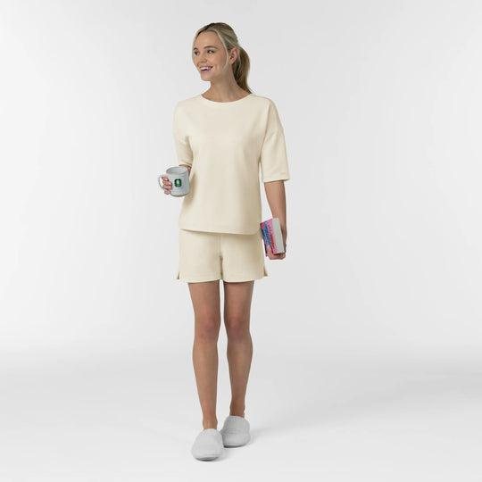 Wink Scrubs Women's High Rise Shorts Birch | scrub-supply.com