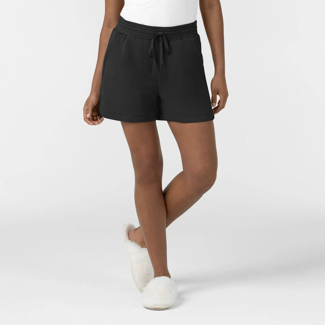 Wink Scrubs Women's High Rise Shorts Black | scrub-supply.com