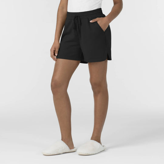 Wink Scrubs Women's High Rise Shorts Black | scrub-supply.com