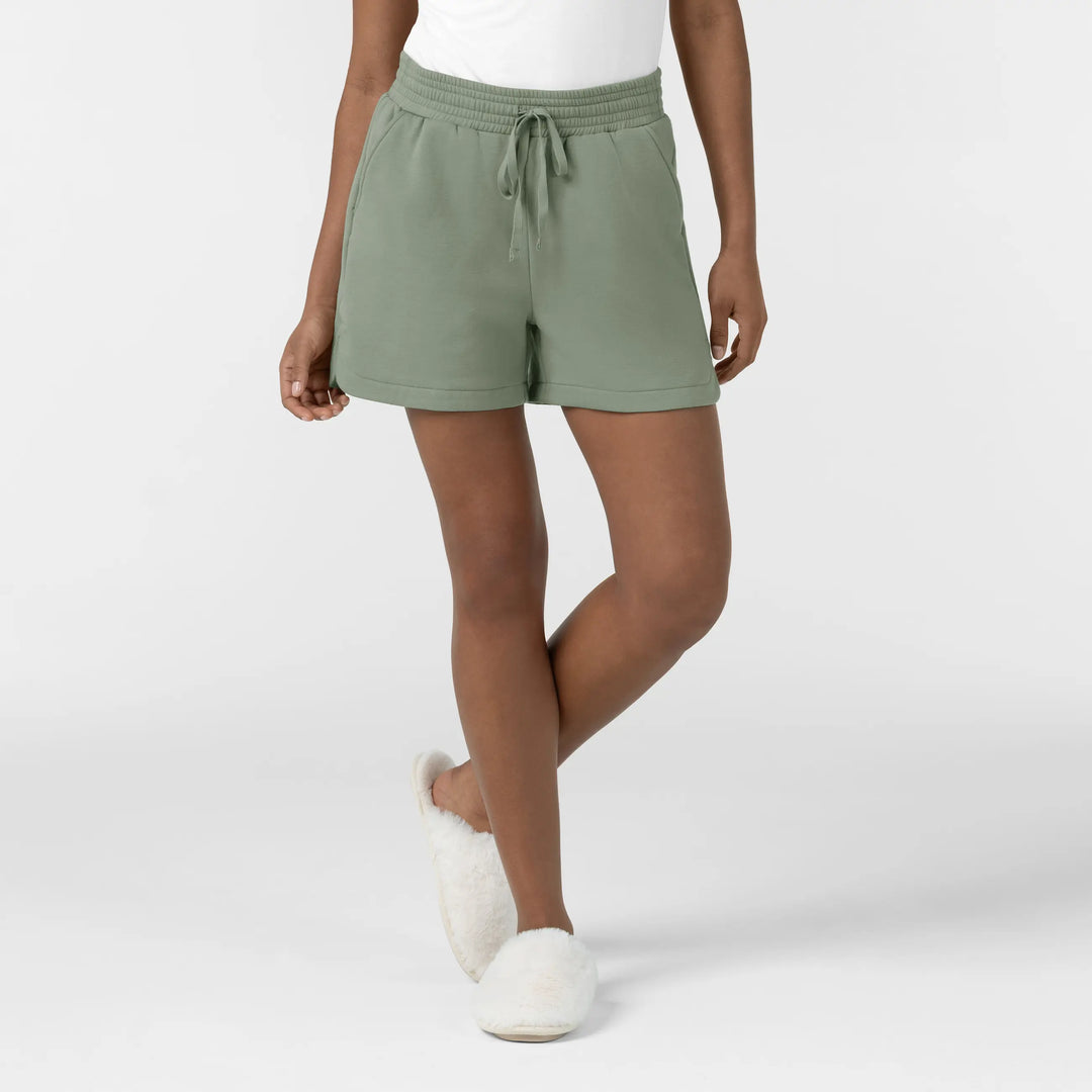 Wink Scrubs Women's High Rise Shorts Sage | scrub-supply.com