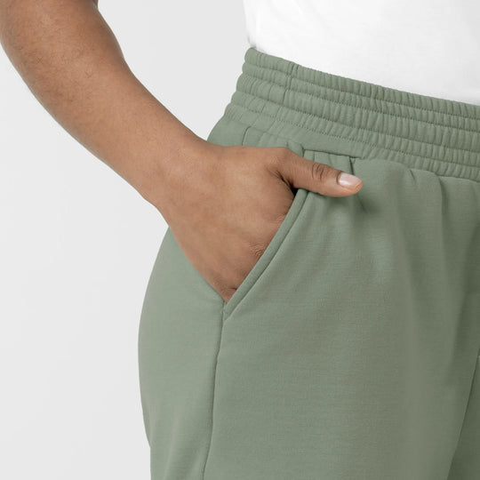 Wink Scrubs Women's High Rise Shorts Sage | scrub-supply.com
