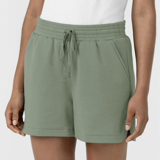 Wink Scrubs Women's High Rise Shorts Sage | scrub-supply.com