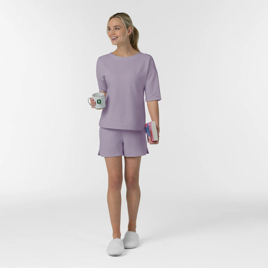 Wink Scrubs Women's High Rise Shorts Wisteria | scrub-supply.com