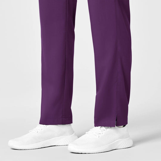 Wink Scrubs Women's Knit Waist Cargo Scrub Pant Eggplant | scrub-supply.com