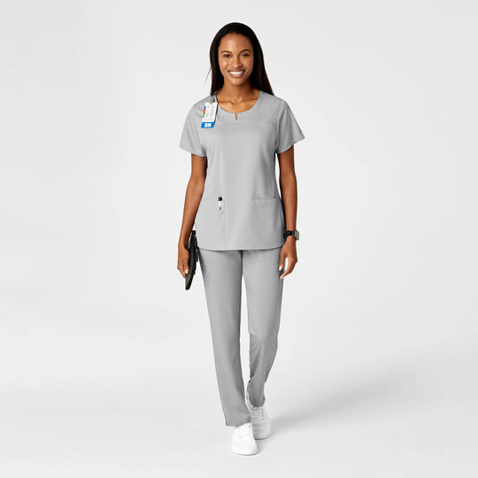 Wink Scrubs Women's Knit Waist Cargo Scrub Pant Grey | scrub-supply.com