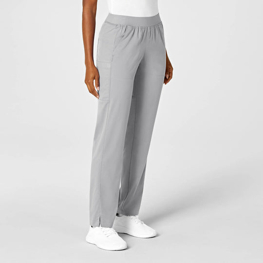 Wink Scrubs Women's Knit Waist Cargo Scrub Pant Grey | scrub-supply.com