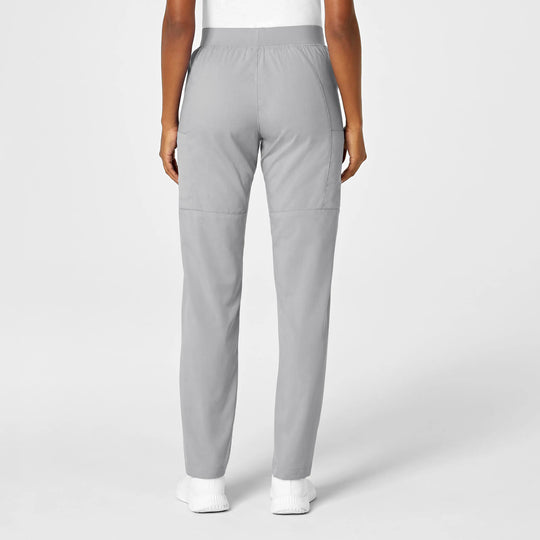 Wink Scrubs Women's Knit Waist Cargo Scrub Pant Grey | scrub-supply.com