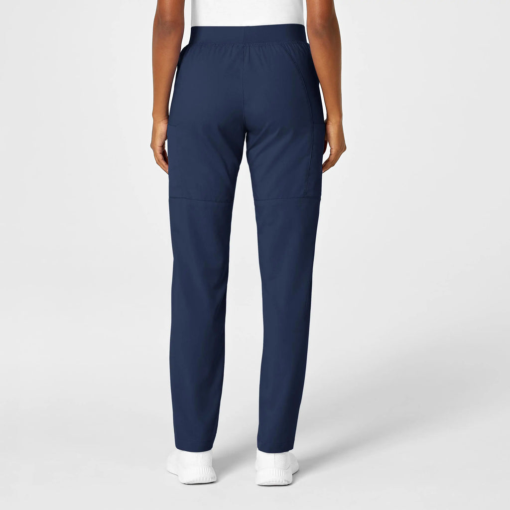 Wink Scrubs Women's Knit Waist Cargo Scrub Pant Navy | scrub-supply.com