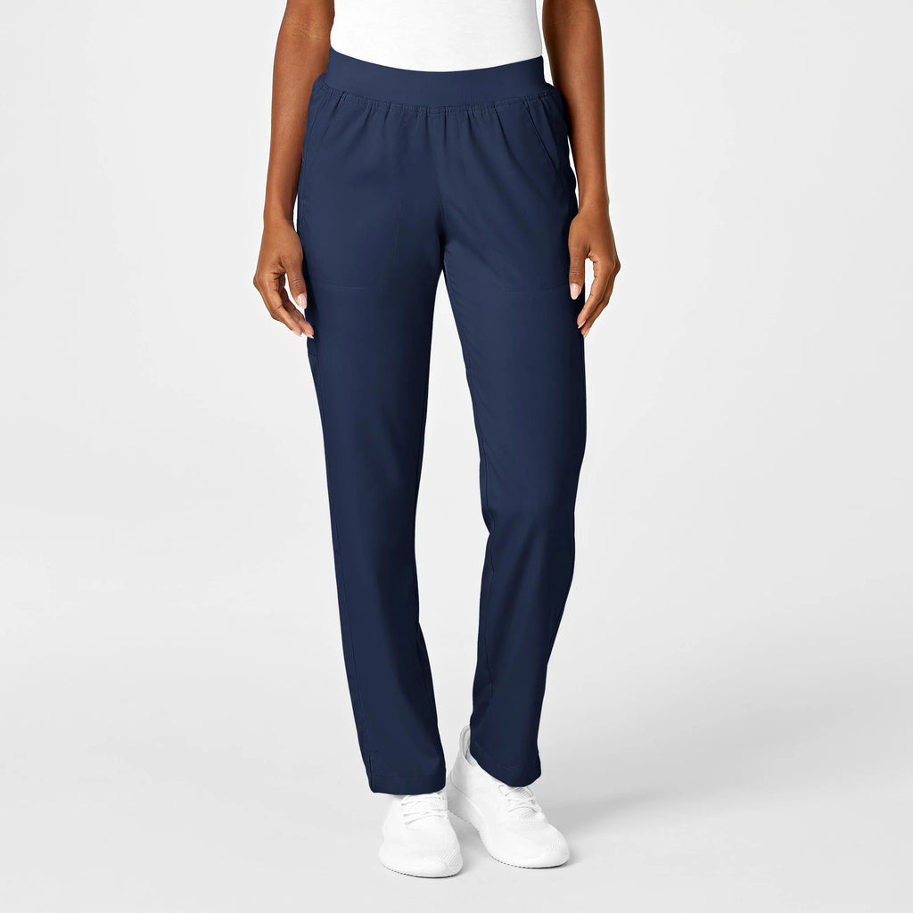 Wink Scrubs Women's Knit Waist Cargo Scrub Pant Navy | scrub-supply.com