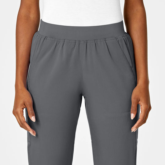 Wink Scrubs Women's Knit Waist Cargo Scrub Pant Pewter | scrub-supply.com