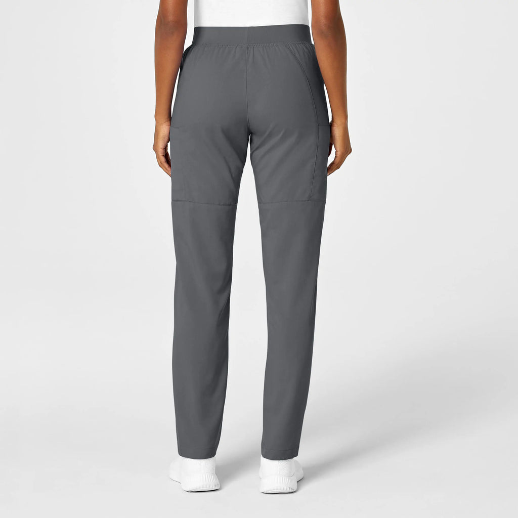 Wink Scrubs Women's Knit Waist Cargo Scrub Pant Pewter | scrub-supply.com