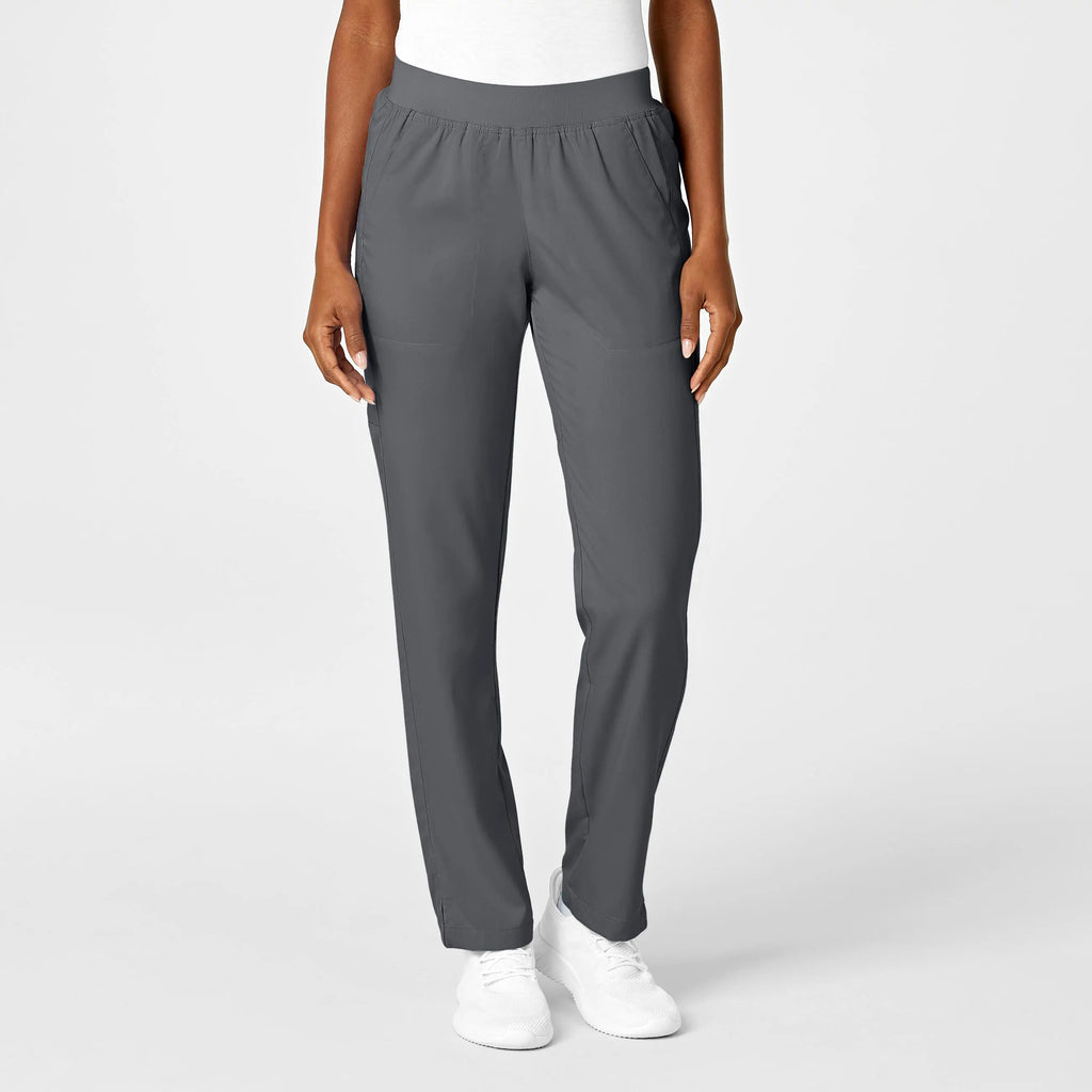 Wink Scrubs Women's Knit Waist Cargo Scrub Pant Pewter | scrub-supply.com