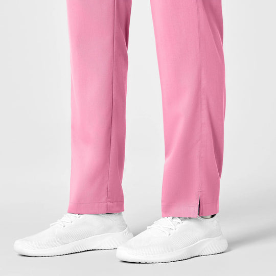 Wink Scrubs Women's Knit Waist Cargo Scrub Pant Pink Blossom | scrub-supply.com