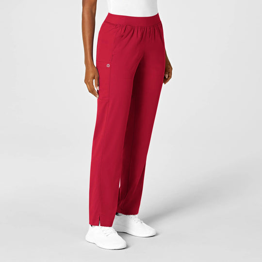 Wink Scrubs Women's Knit Waist Cargo Scrub Pant Red | scrub-supply.com
