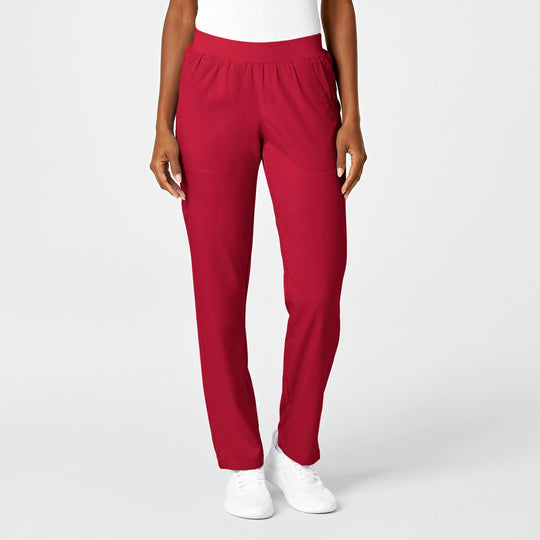 Wink Scrubs Women's Knit Waist Cargo Scrub Pant Red | scrub-supply.com