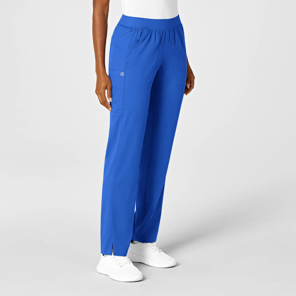 Wink Scrubs Women's Knit Waist Cargo Scrub Pant Royal Blue | scrub-supply.com