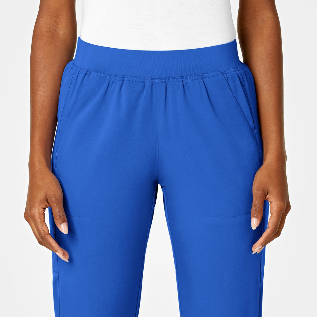 Wink Scrubs Women's Knit Waist Cargo Scrub Pant Royal Blue | scrub-supply.com