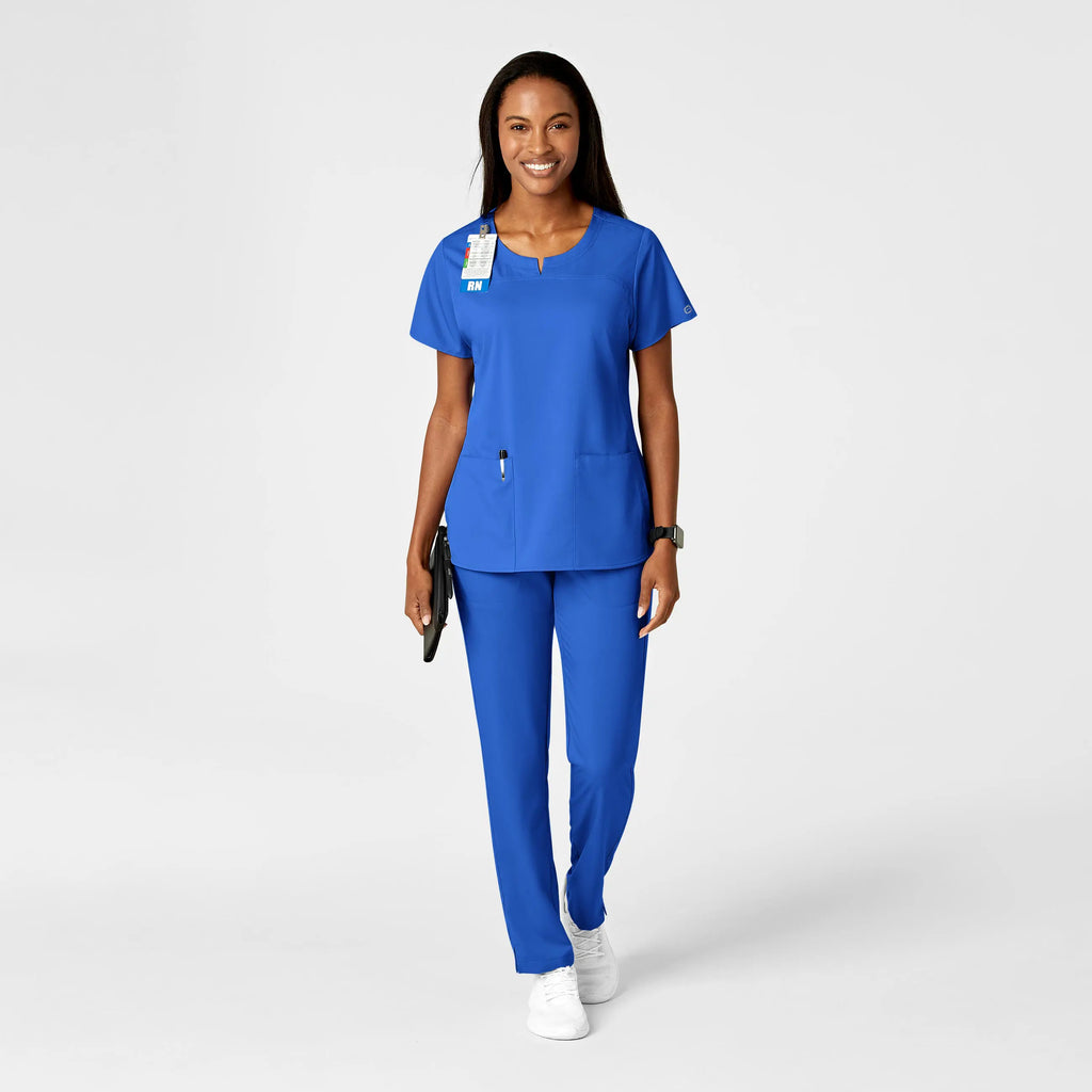 Wink Scrubs Women's Knit Waist Cargo Scrub Pant Royal Blue | scrub-supply.com