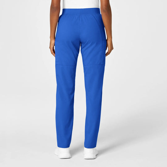 Wink Scrubs Women's Knit Waist Cargo Scrub Pant Royal Blue | scrub-supply.com