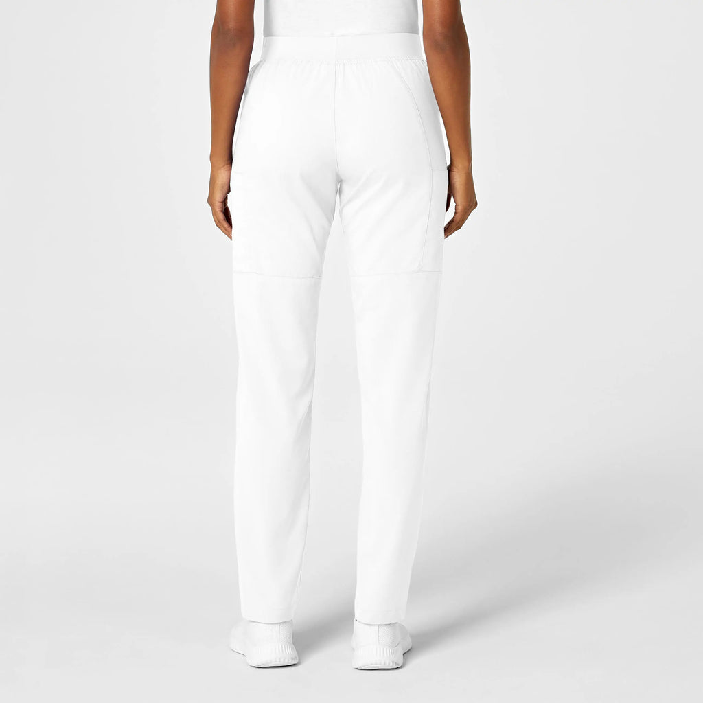 Wink Scrubs Women's Knit Waist Cargo Scrub Pant White | scrub-supply.com