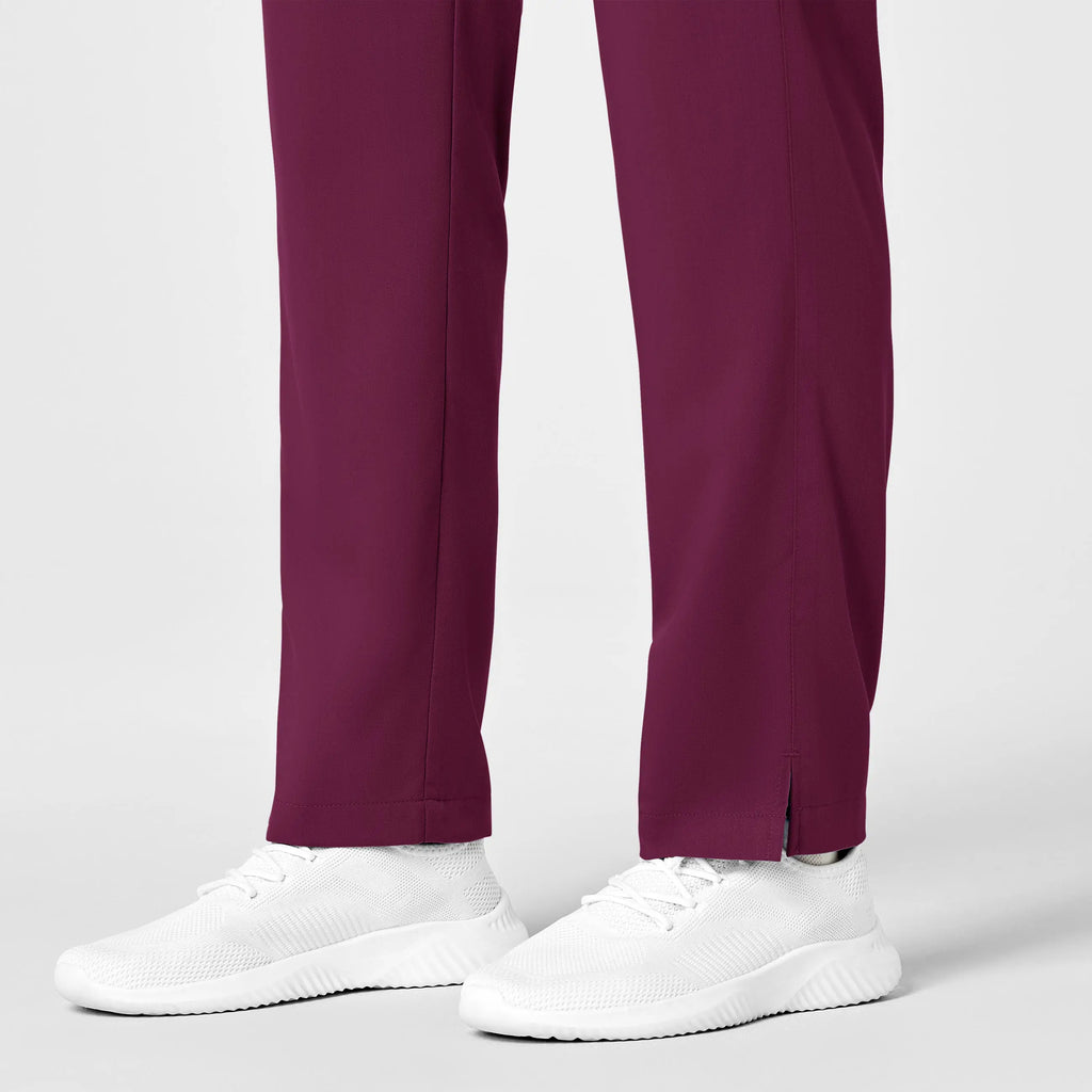 Wink Scrubs Women's Knit Waist Cargo Scrub Pant Wine | scrub-supply.com