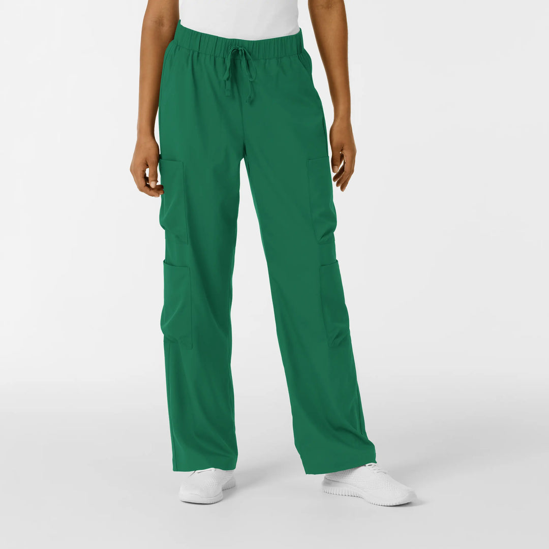 Wink Scrubs Women's Classic Wide Leg Cargo Scrub Pant Hunter | scrub-supply.com