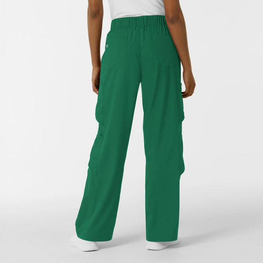 Wink Scrubs Women's Classic Wide Leg Cargo Scrub Pant Hunter | scrub-supply.com