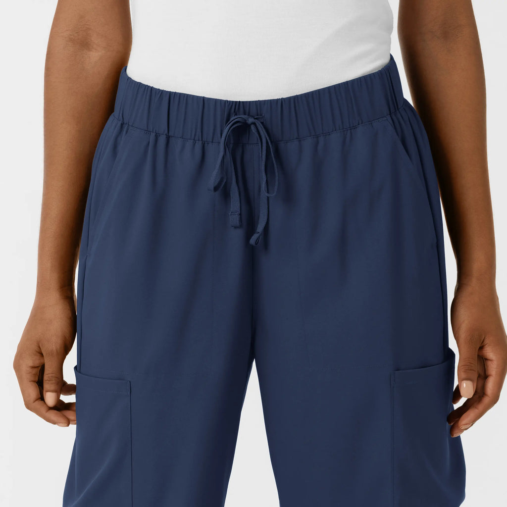 Wink Scrubs Women's Classic Wide Leg Cargo Scrub Pant Navy | scrub-supply.com