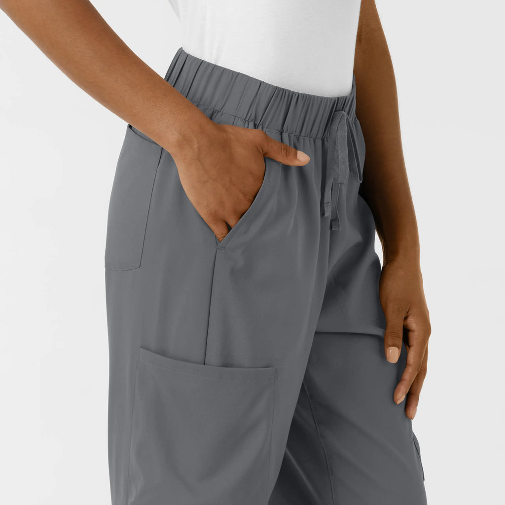 Wink Scrubs Women's Classic Wide Leg Cargo Scrub Pant Pewter | scrub-supply.com