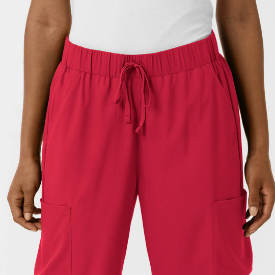 Wink Scrubs Women's Classic Wide Leg Cargo Scrub Pant Red | scrub-supply.com