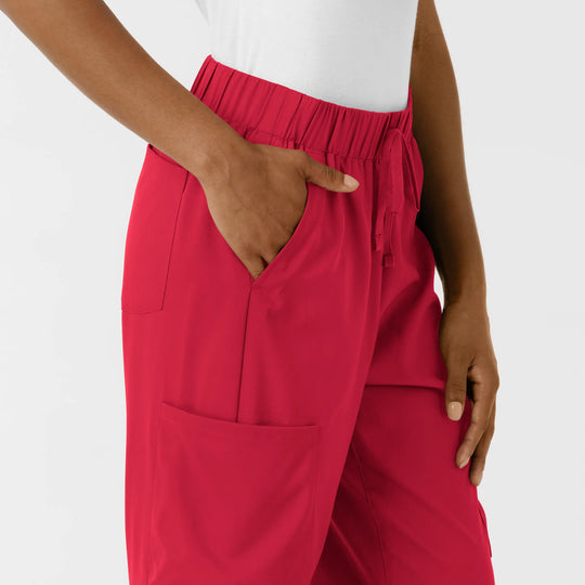 Wink Scrubs Women's Classic Wide Leg Cargo Scrub Pant Red | scrub-supply.com