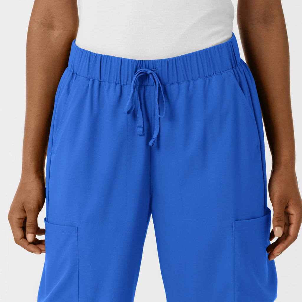 Wink Scrubs Women's Classic Wide Leg Cargo Scrub Pant Royal Blue | scrub-supply.com