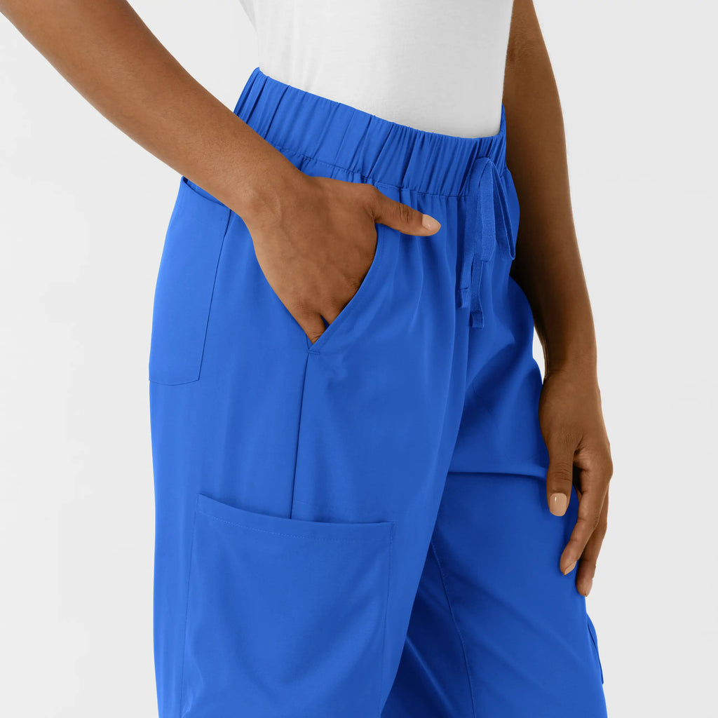 Wink Scrubs Women's Classic Wide Leg Cargo Scrub Pant Royal Blue | scrub-supply.com