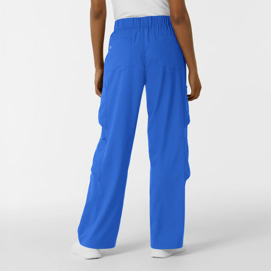 Wink Scrubs Women's Classic Wide Leg Cargo Scrub Pant Royal Blue | scrub-supply.com