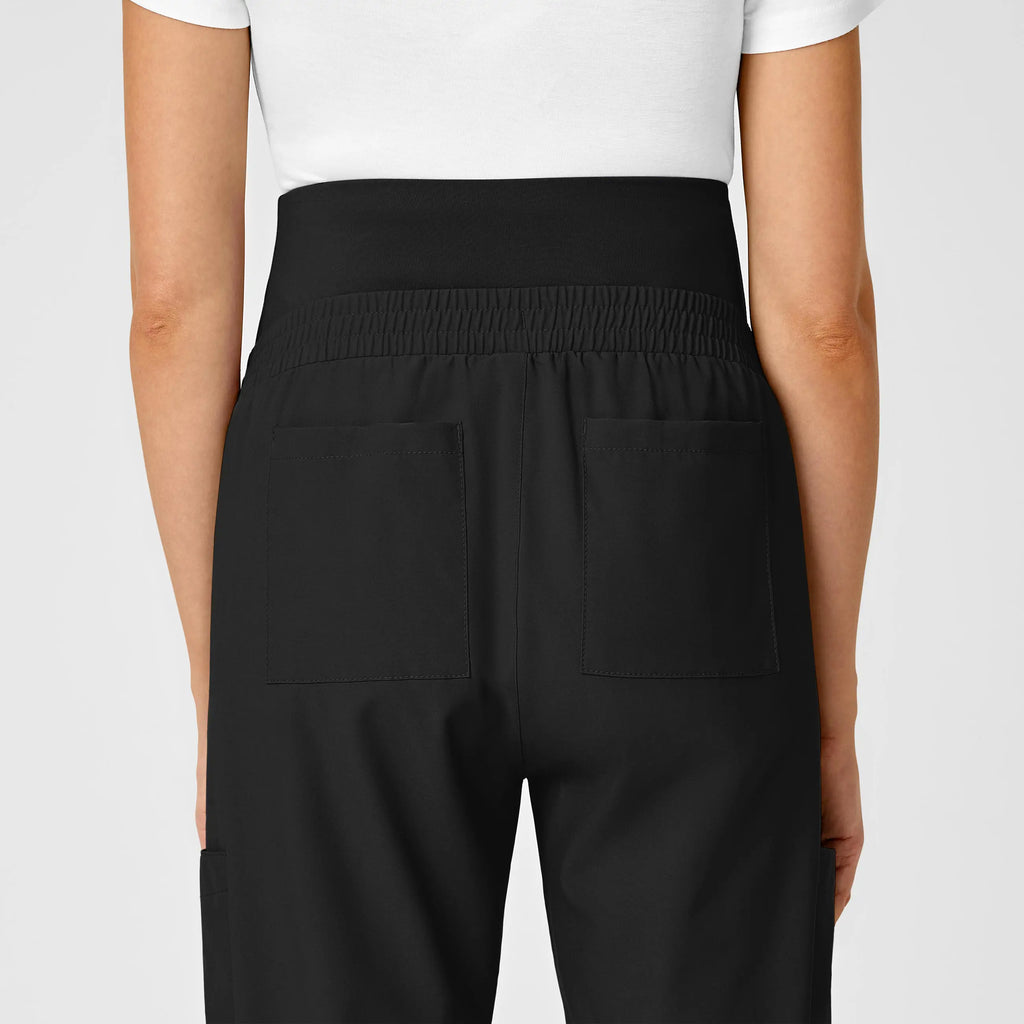 Wink Scrubs Maternity Jogger Scrub Pant Black | scrub-supply.com