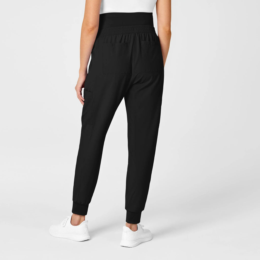 Wink Scrubs Maternity Jogger Scrub Pant Black | scrub-supply.com