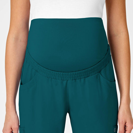 Wink Scrubs Maternity Jogger Scrub Pant Caribbean Blue | scrub-supply.com