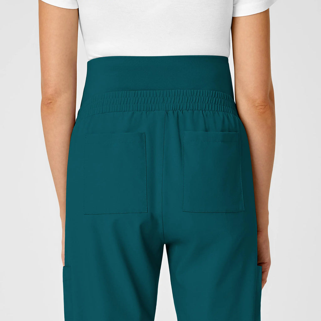 Wink Scrubs Maternity Jogger Scrub Pant Caribbean Blue | scrub-supply.com